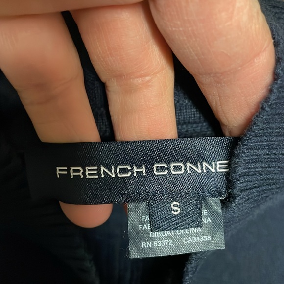 French connection oversized cut out turtleneck sweater with side slits - Picture 2 of 8